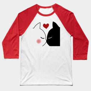 Fall in Love Cat Baseball T-Shirt